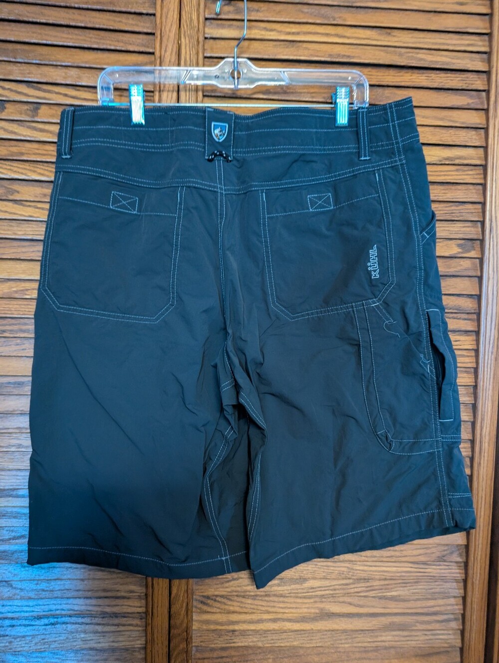 Kuhl Men's Cargo Shorts Black Nylon Size 38 - Picture 2 of 10